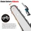 Gisam 8 Inch Electric Chain Saw Brushless Motor Battery ChainSaw Rechargeable Pruning Saw WoodWorking Power Tool for Makita 18V 4