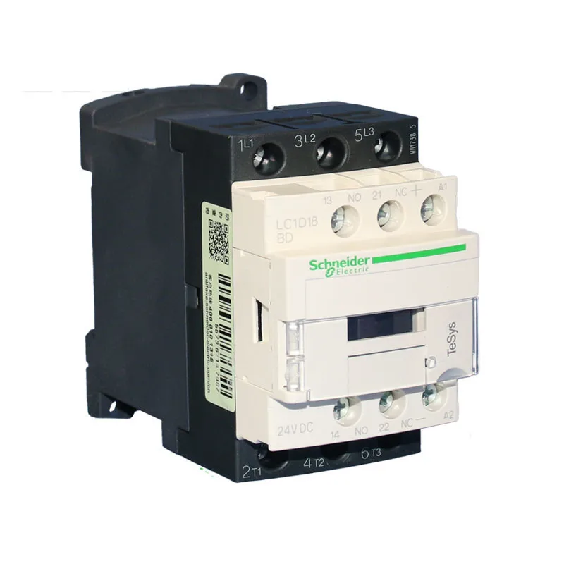 

Schneider electric TeSys D 3-ploe DC contactors LC1D18BDC LC1D18CDC LC1D18EDC LC1D18FDC LC1D18MDC DC24V-220V 18A