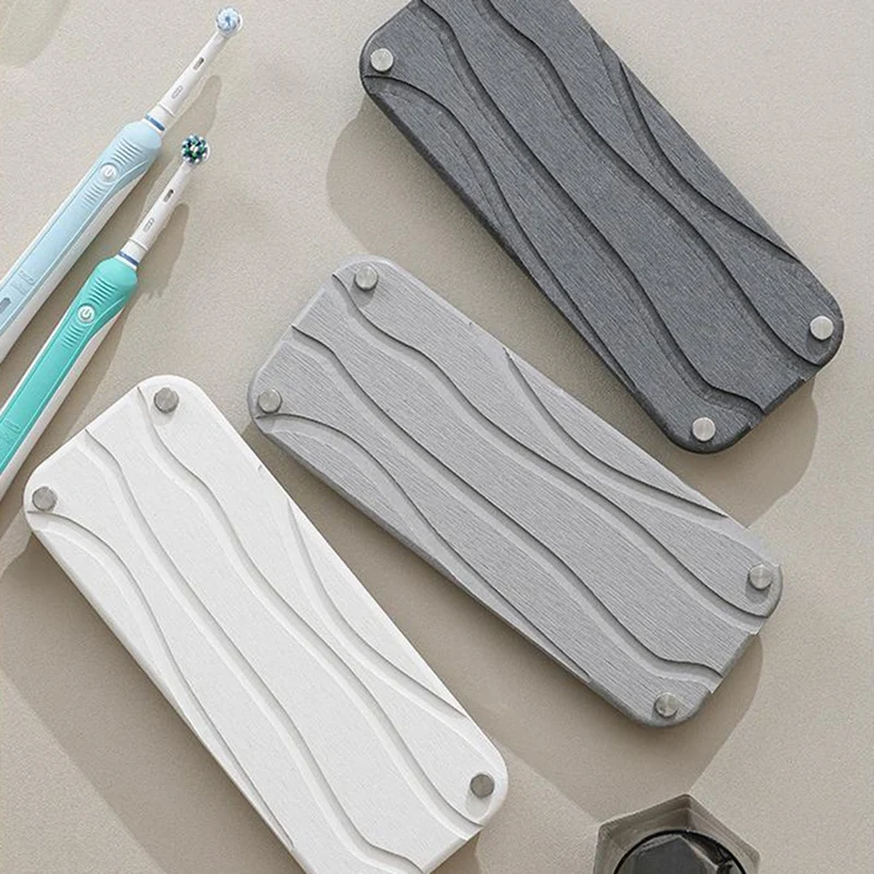 

Sink Tray With Grooves,Stainless Steel Feet With Rubber Bottom Water Absorbing Stone Used For Toiletries White