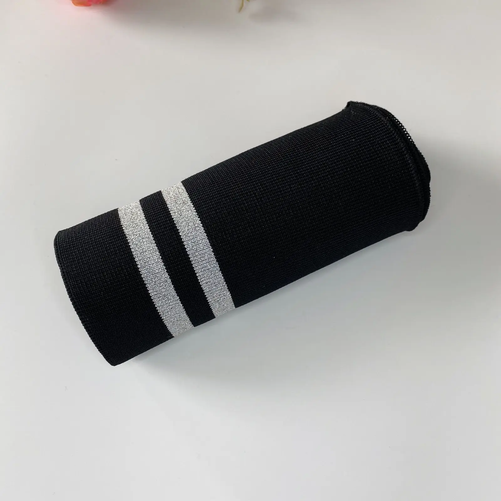 Polsini A Costine Per Cucito Fai Da Te: Ricambio Per Giacca, Maglione (Nero, 1 Paio)