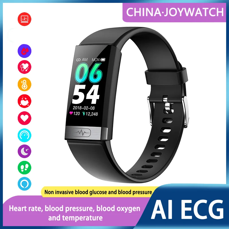 

Joywatch Blood Sugar Smart Watch Men ECG+PPG Heart Rate Blood Pressure Sport Fitness Bracelet Smartwatch Women Glucometer Watch