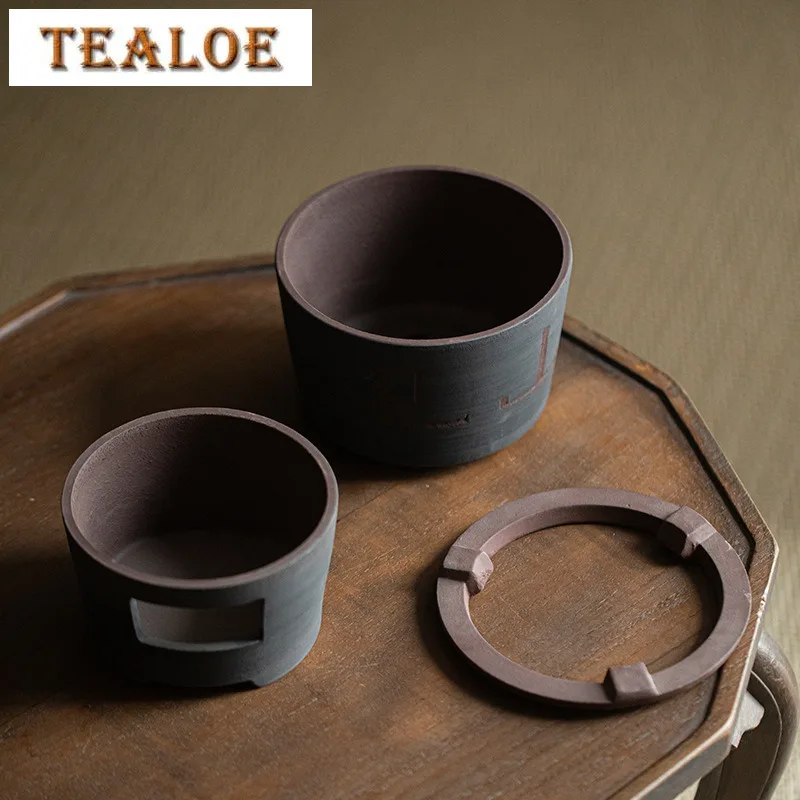 Retro Coarse Pottery Carbon Stove Set Japanese Clay Furnace For Boiling Water Kettle Charcoal Fire Warmer Tea Stove Tea Ceremony
