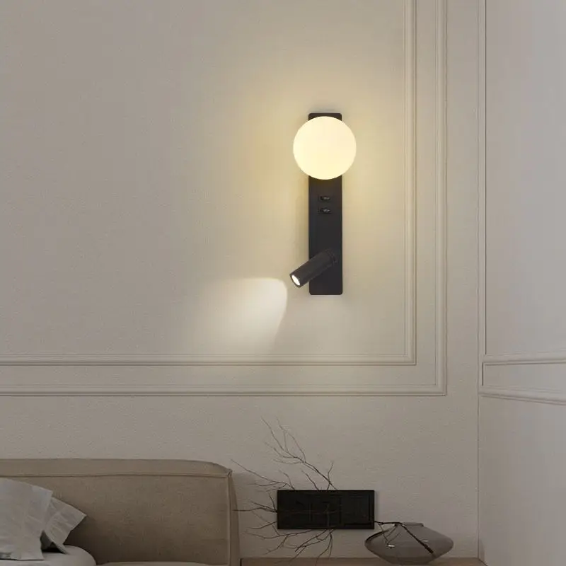 Nordic wall lamp LED indoor lighting 110V 220V art creative wall light for bedroom bedside living room home decor sconces