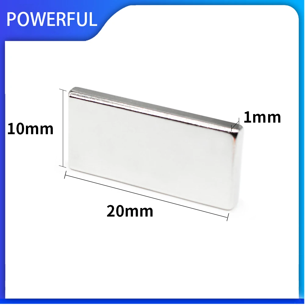 

10/20/50/100/150/200/300 шт. 20x10x1 прямоугольный сильный редкоземельный неодимовый магнит N35 блок постоянные магниты 20x10x1 мм 20*10*1