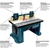 Benchtop Router Table 27 in. x 18 in. Aluminum Top with 2-1/2 in. Vacuum Hose Port 2