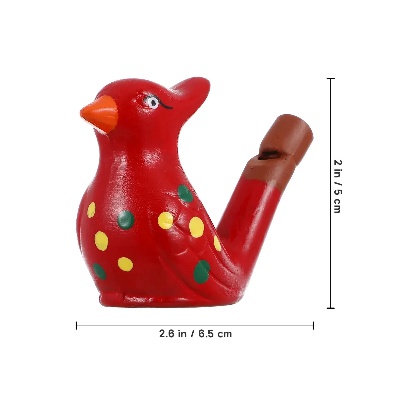 6Pcs Ceramic Whistles for Kids Party