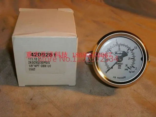 

NORDSO NPressure gauge of Nuoxin hot melt adhesive machine PRESSURE GAUGE 30 PSI 901240