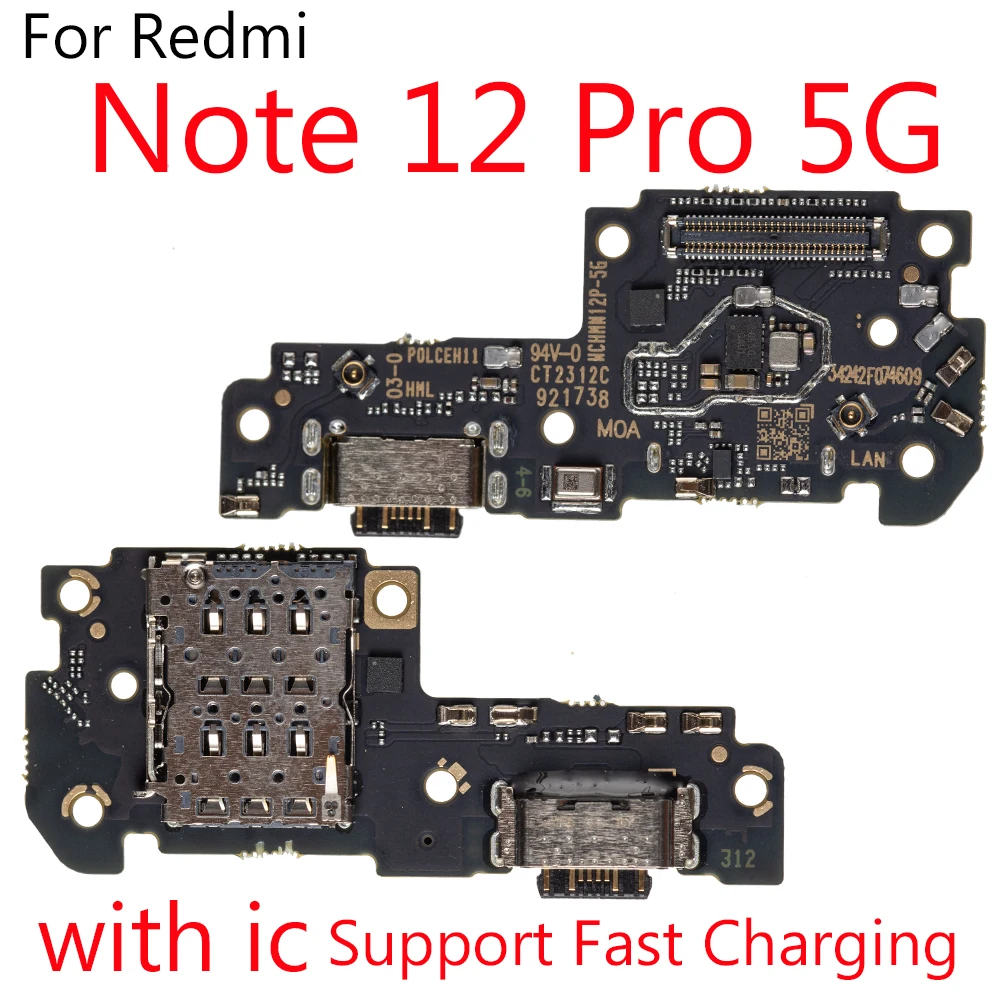 1PCS Charging Port For Xiaomi Redmi Note 11 11s 11E 11Pro 11T 12