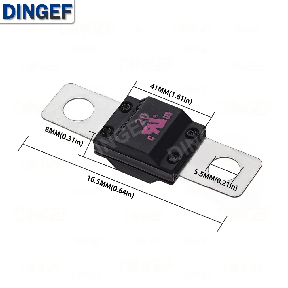 ANS Trumpet Fork Plug Fuse 32V 40A 50A 60A 70A 80A 100A 125A 150A 200A Bolt Fixed Insurance Film ANS-8 Safety Plate Base 1Set