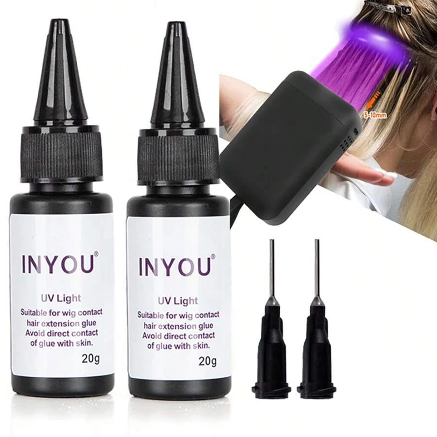 Hair Extension Glue UV Bonding Extension Tool 1pc wig glue,hair bonding glue,lace wig glue