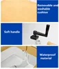 Adjustable portable toilet shower chairs commode chair with toot pedal and wheels 3