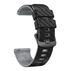 Sport Silicone Watch Band - 22mm Replacement Wristband Accessory - 22mm width (D)