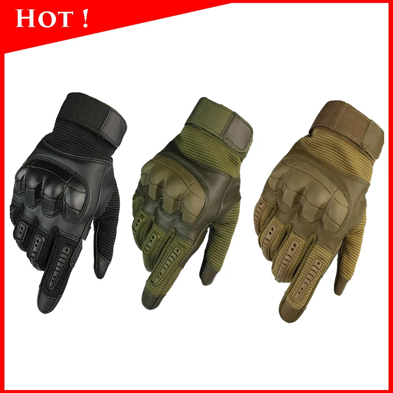

Full Finger Sport Gloves Tactical Gloves Armed Combat Paintball Airsoft Outdoor Sports Rubber Knuckle Military Gloves