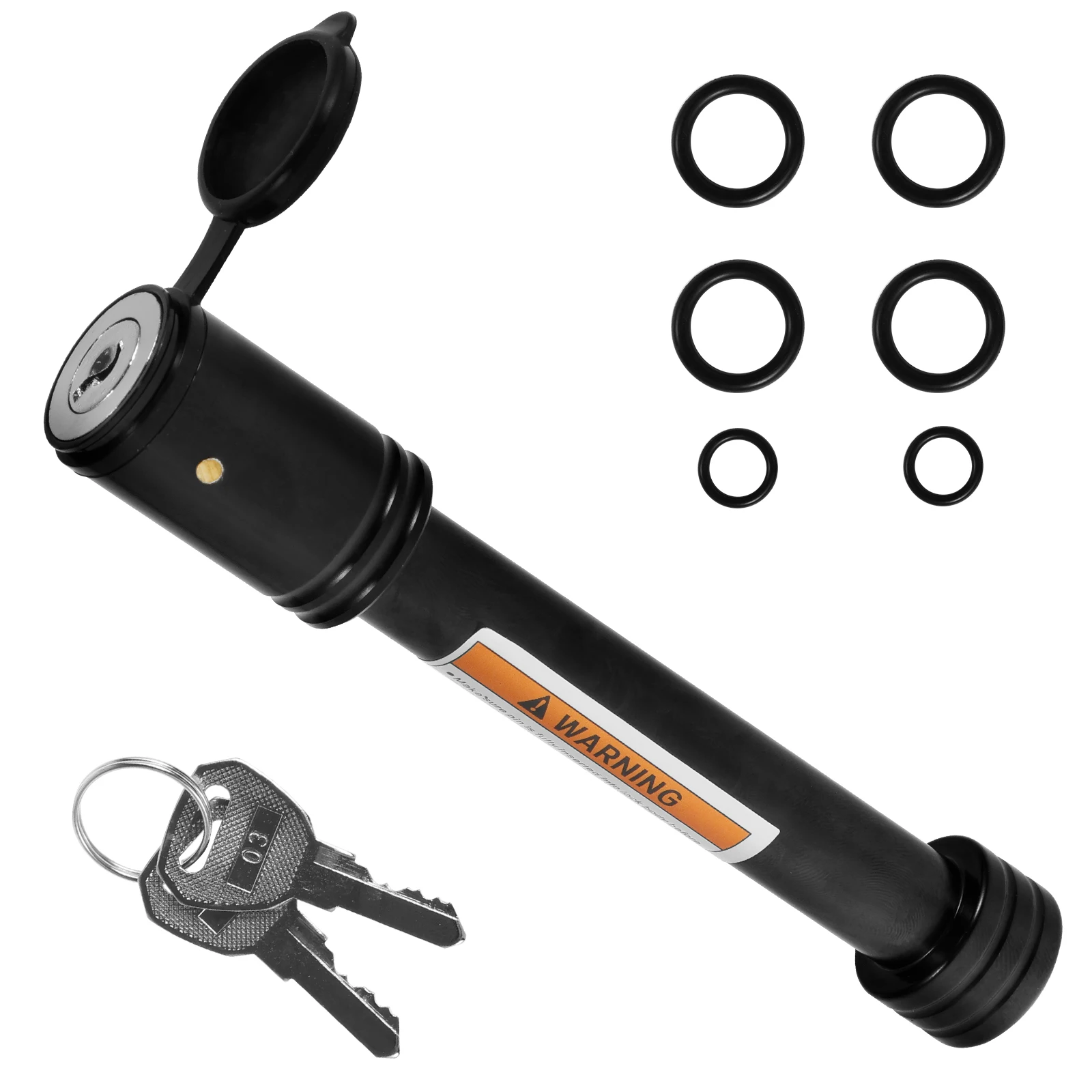Trailer Hitch Lock 5/8in Carbon Steel Towing Hitch Receiver Lock Anti-Theft Waterproof Receiver Pin For RV Truck Keys trailer coupling lock