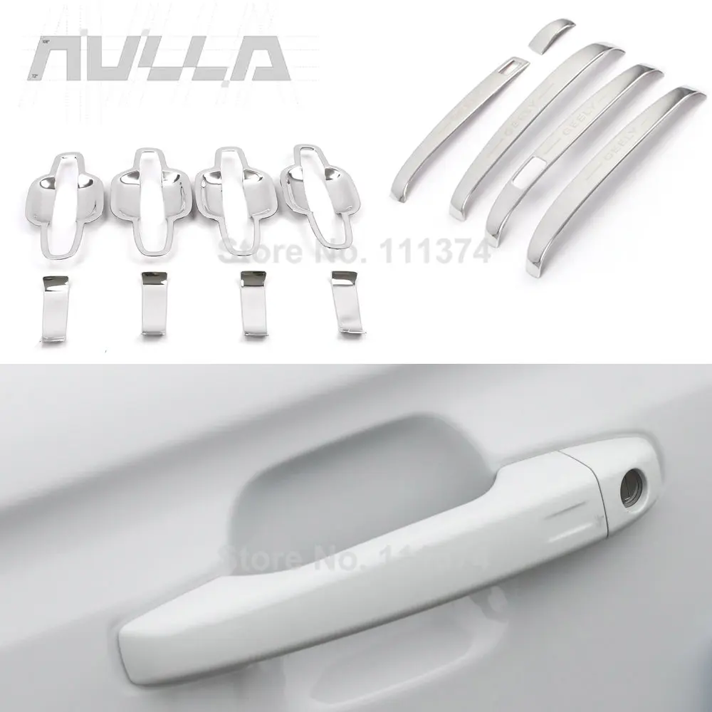 

For Geely Atlas Pro 2021 2022 Azkarra Door Handle Bowl Trim Cover Stainless Steel Styling Exterior Handle Panel CarAccessories