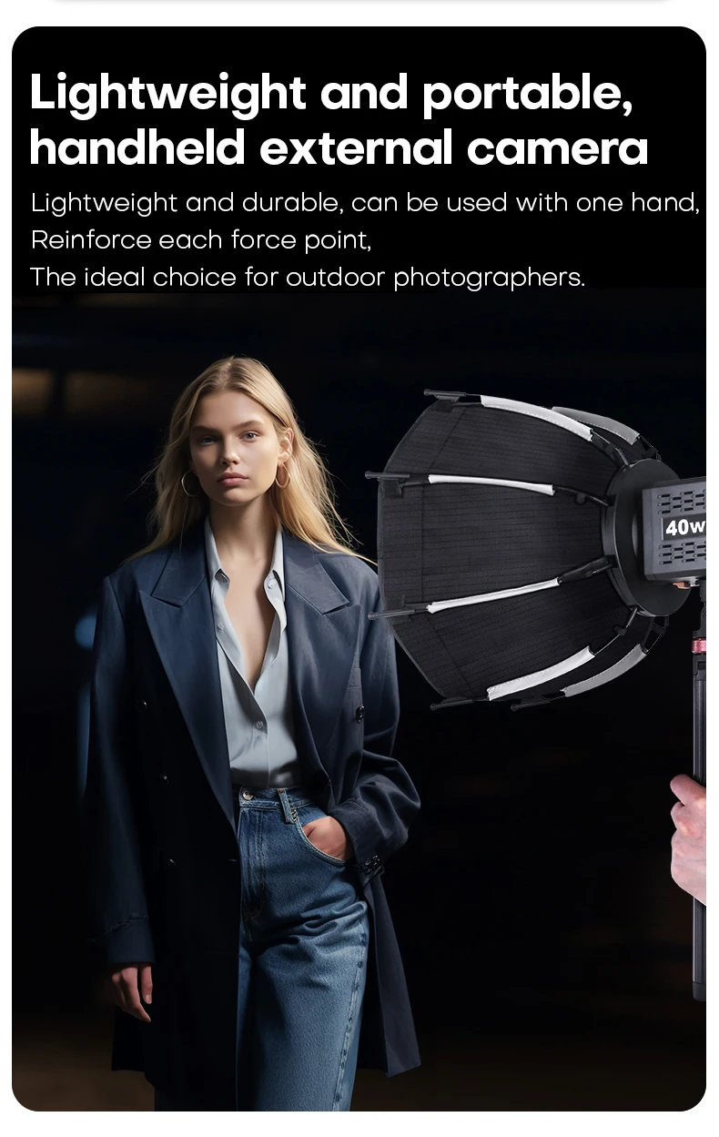Description Picture 5 of itemMiNi Speedlite Portable 30cm Foldable Octagonal Softbox Quick Pack Light Box with Mini Mount for COB Video Light