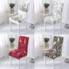 Easter Style Chair Cover Elastic Chairs Covers Rabbit Pattern Kitchen Seat Case Sretch Chair Cover For Banquet Home Stuhlbezug 1