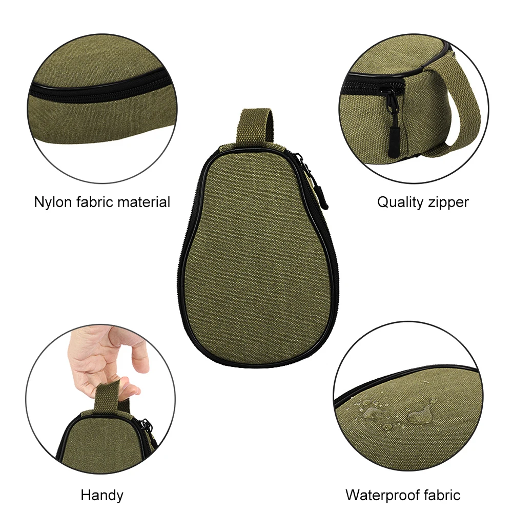 Oxford Barbecue Tableware Organizer Waterproof Sierra Cup Bowl Storage Pouch with Zipper Wearable for Travel Carrying