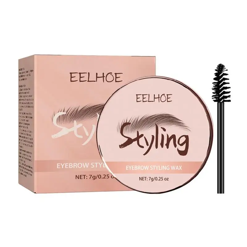 

Eyebrow Styling Wax Eyebrow Wax Gel Three-dimensional Eyebrow Wax Create 4D Natural Eyebrows With Eyebrow Brush For Freeze Brow