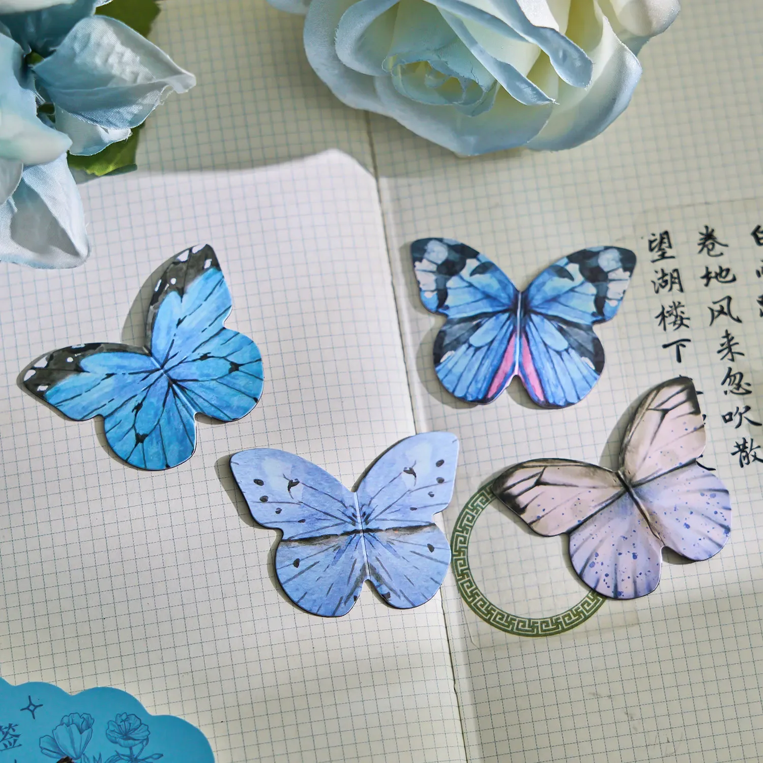 Butterfly Magnetic Bookmark Reading Supplies Books Accessories Japanese Aesthetic Stationery Teacher Gift 4pcs magnetic bookmark bookmarks stationery supplies