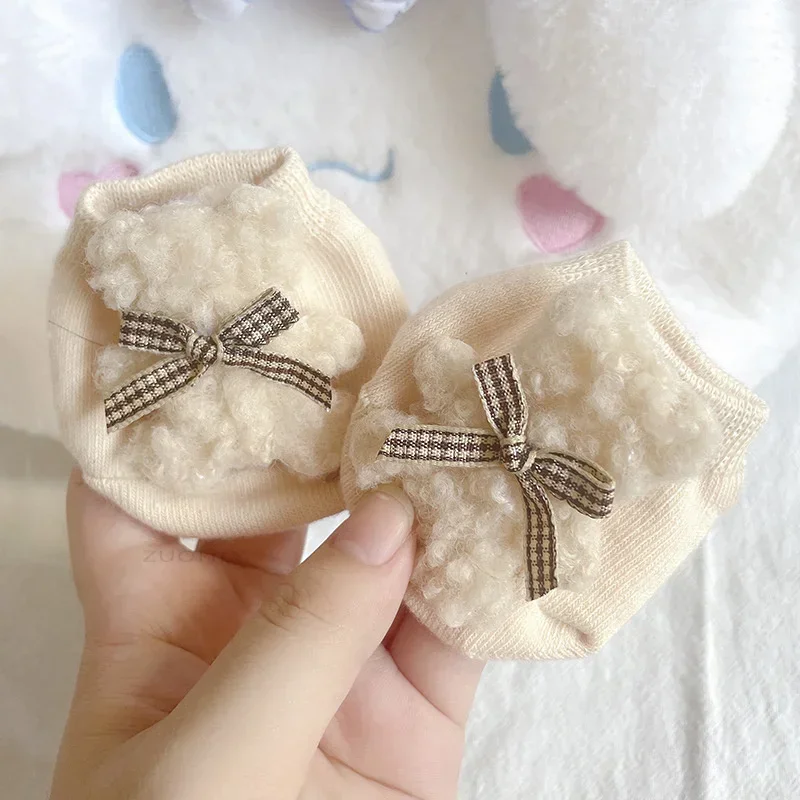 New Baby Infant Socks Cute Bear Newborn Boy Girls Short Sock Kids Toddler Soft Cotton Animal Design Children's Breathable Socken 4