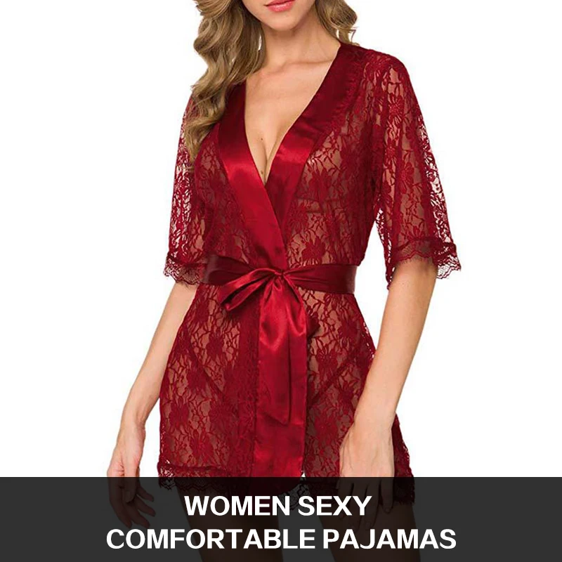 Women Floral Lace Nightgown Sleepwear
