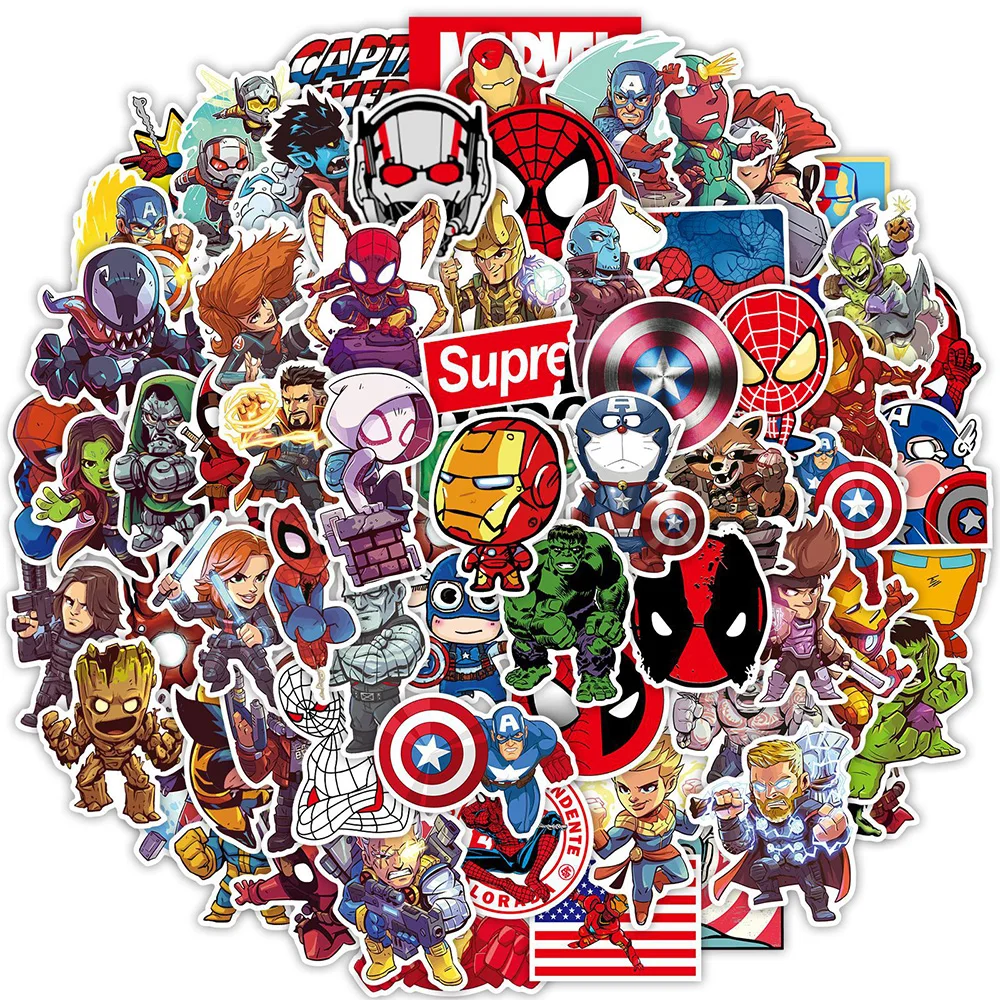 Marvel Superhero Stickers 100 Pcs