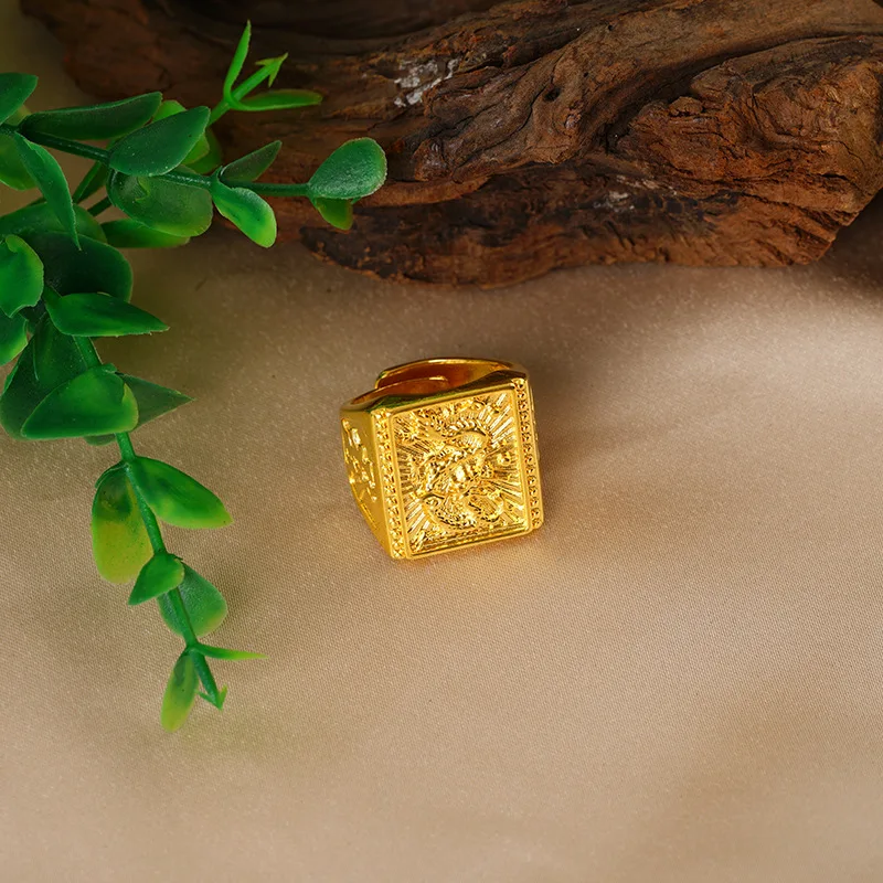 NewSolid 22K Gold 916 Fine Yellow Saudi Real Mens Women's Ring 9”/9.5” 7.4g  16mm | eBay