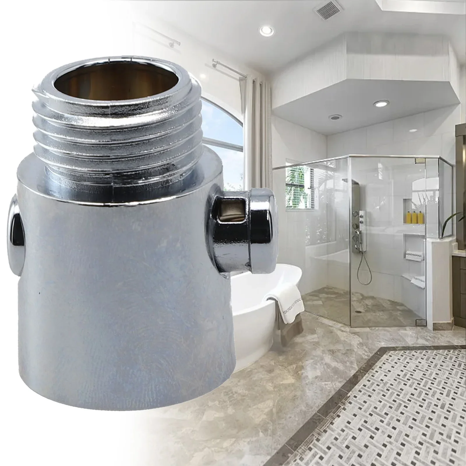 

Stop Valve Fully Electroplated Bathroom Pendant Throttling Water Stop Valve One-click Pause Water Controller
