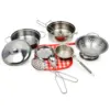 Mini Stainless-Steel Kitchen Toys .A Tiny Size Play House Cooking Utensil Set for Kids . Educational Kitchen Experience. Christm 3