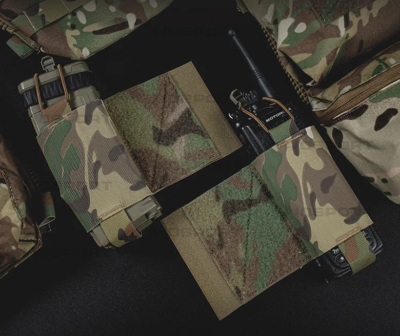 Taktische elastische MBITR Radio Halter Wingman Pouch AR M4 5,56 Magazin Lagerung Shock Cord Retension Jagd Weste Zubehör – Detail 1