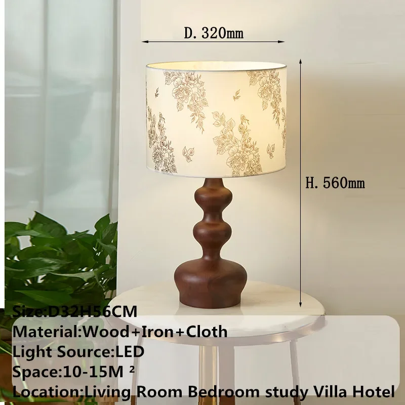 TYLA Contemporary Table Lamp Retro Creativity Living Room Study Villa Hotel Bedroom LED Bedside Desk Light