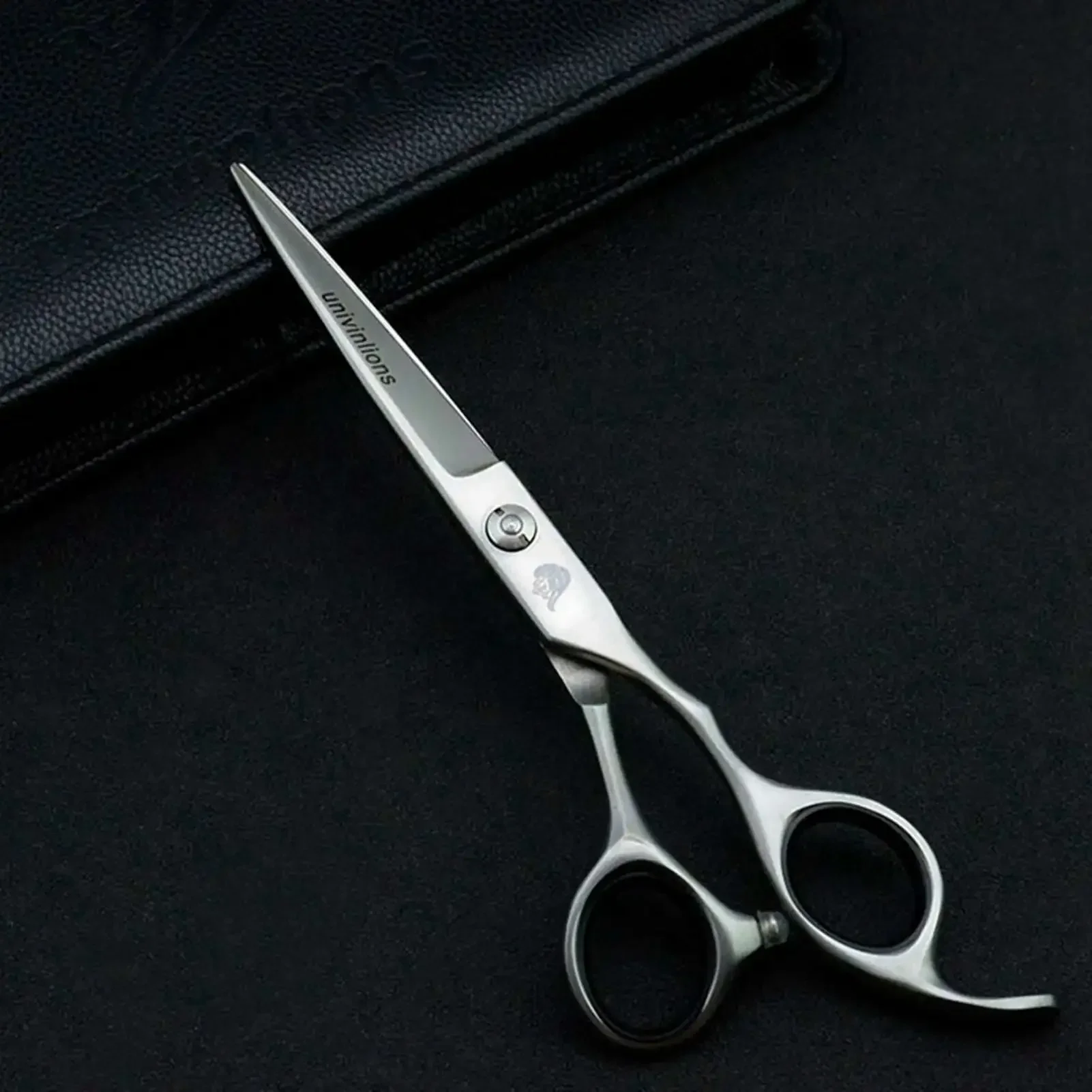 6.0" Non-slip Laser Wire Small Teeth Micro Serrated Blade Hairdressing Scissors Haircut Pet Grooming Hair Scissors Barber Shears dog grooming scissors