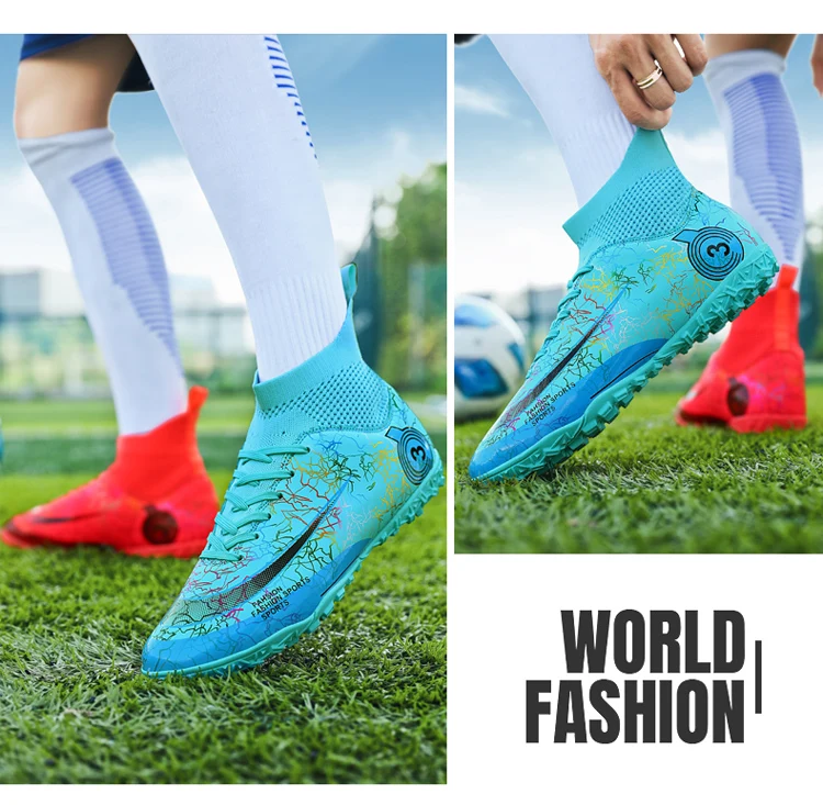 Long Spikes Society Herren Fußball Indoor Rasentraining Fast Field Boots Cleats Mann Turnschuhe Futsal Fußballschuhe_voghion.com