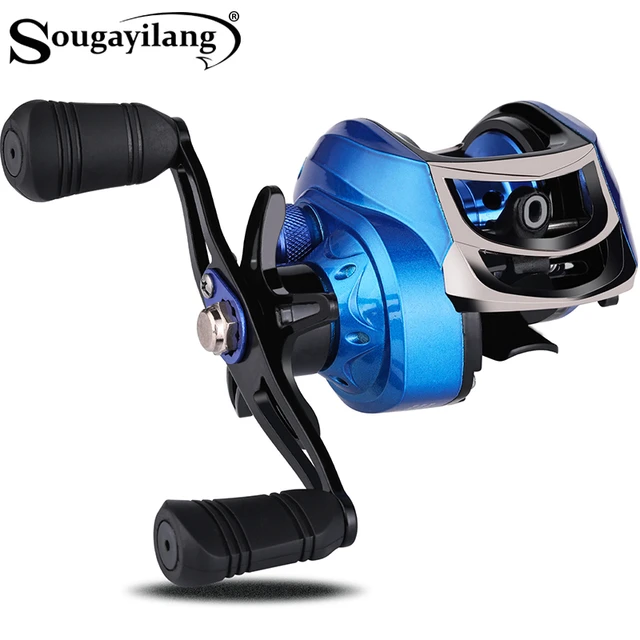 Sougayilang Baitcasting Reel 7.2:1 High Speed Gear Ratio 18+1BB Fresh  Saltwater Magnetic Brake System Fishing Reel 8KG Max Drag