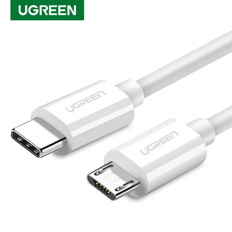 Ugreen tipo c para Micro Usb Cabo pd Dados de Carregamento para Huawei Xiaomi Sony Fone de Ouvido Jack Notebook Carregador Otg Cabo Áudio Android