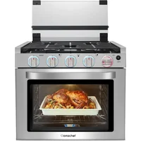 21 Inch RV Gas Range Stove 12V. Gas Range Oven for RV Use with 3 Burners 1.77 Cu.Ft. Capacity Gas Oven Open Flame 1