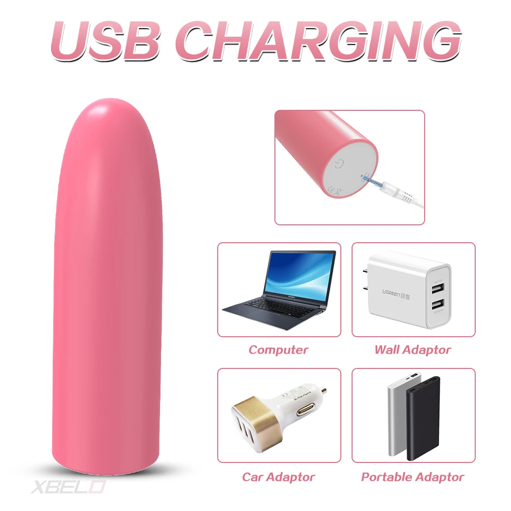 Mini vibrator Bullet, stimulator clitoridian pentru femei, vibrații puternice la punctul G, masturbare feminină, erotic, pentru adulți_voghion.com