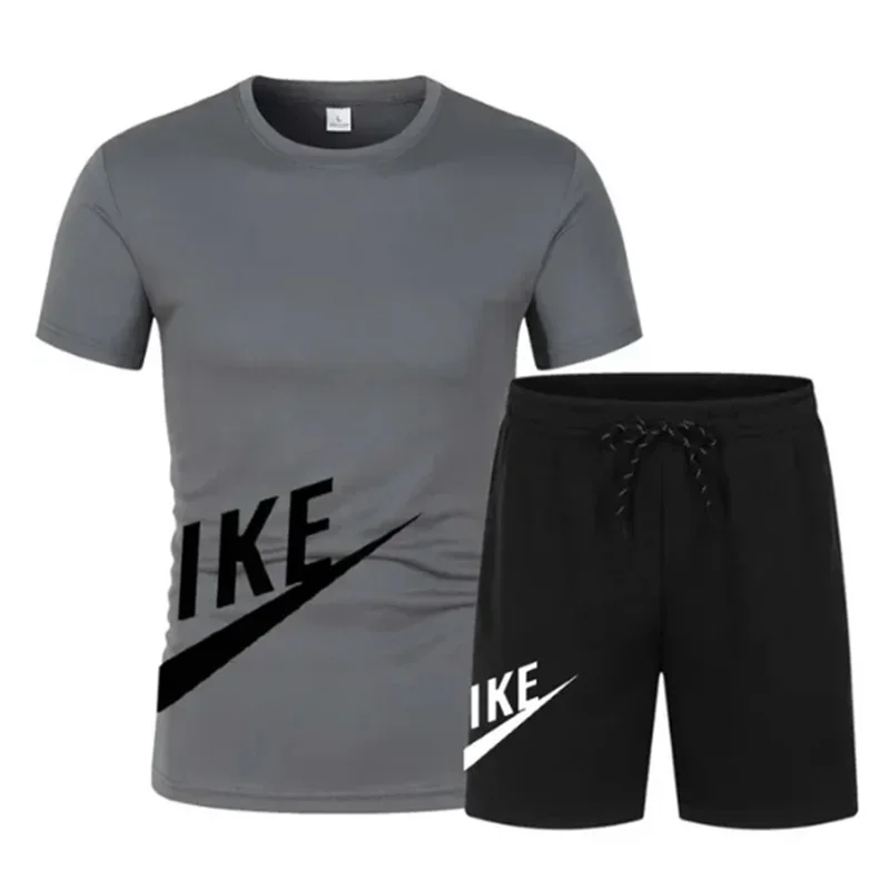 Summer Men's Sets Fashion Korean Tracksuit Men Short Sleeve T Shirts+sport Shorts Suit Men Casual Men Clothing Mens Joggers Sets