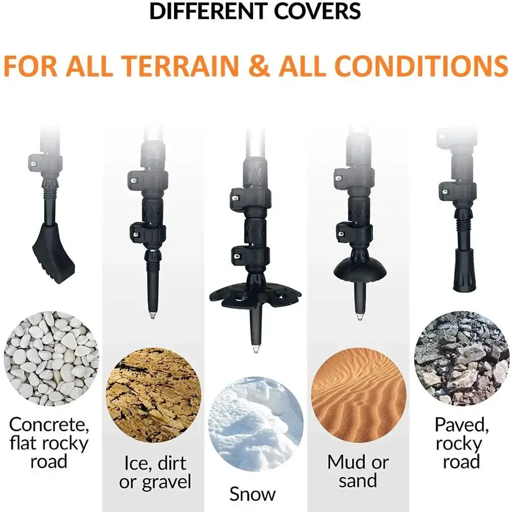 6061 High Quality Ski Poles Foldable Trekking Pole Carbon Aluminium Nordic Walking Sticks Walking Pole Trekking