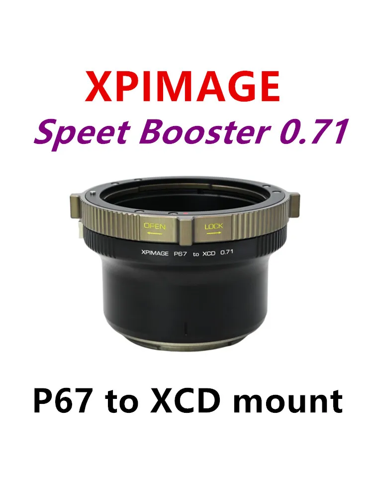 Xpimage Speed Booster 0.71X Per Adattatore Ottico Riduttore Focale Put Pantax 67 Obiettivo A Hasselblad Xcd X1D X2D 907X Anello Adattatore