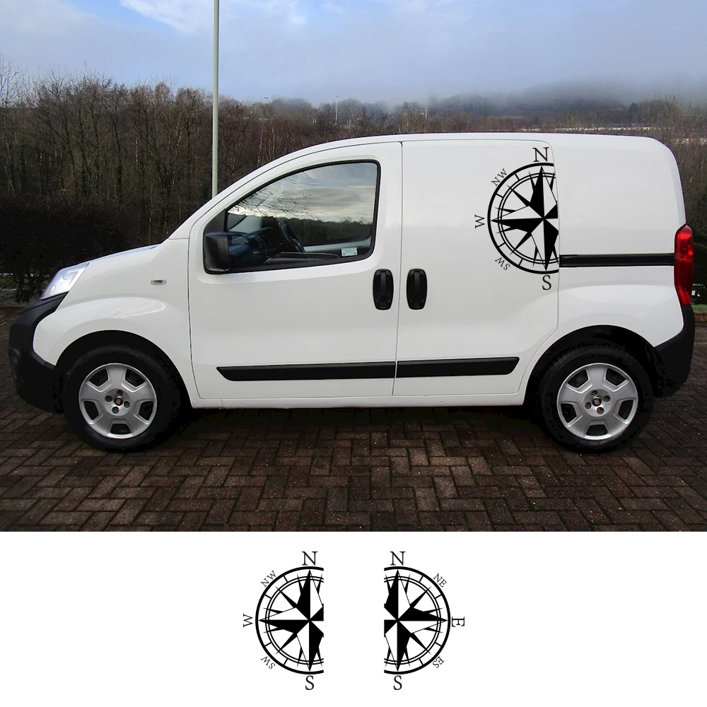 

Car Door Side Stickers For Fiat Fiorino 1 2 Tuning Accessories Camper Van Combi Compass Graphics City Vinyl Film Decals