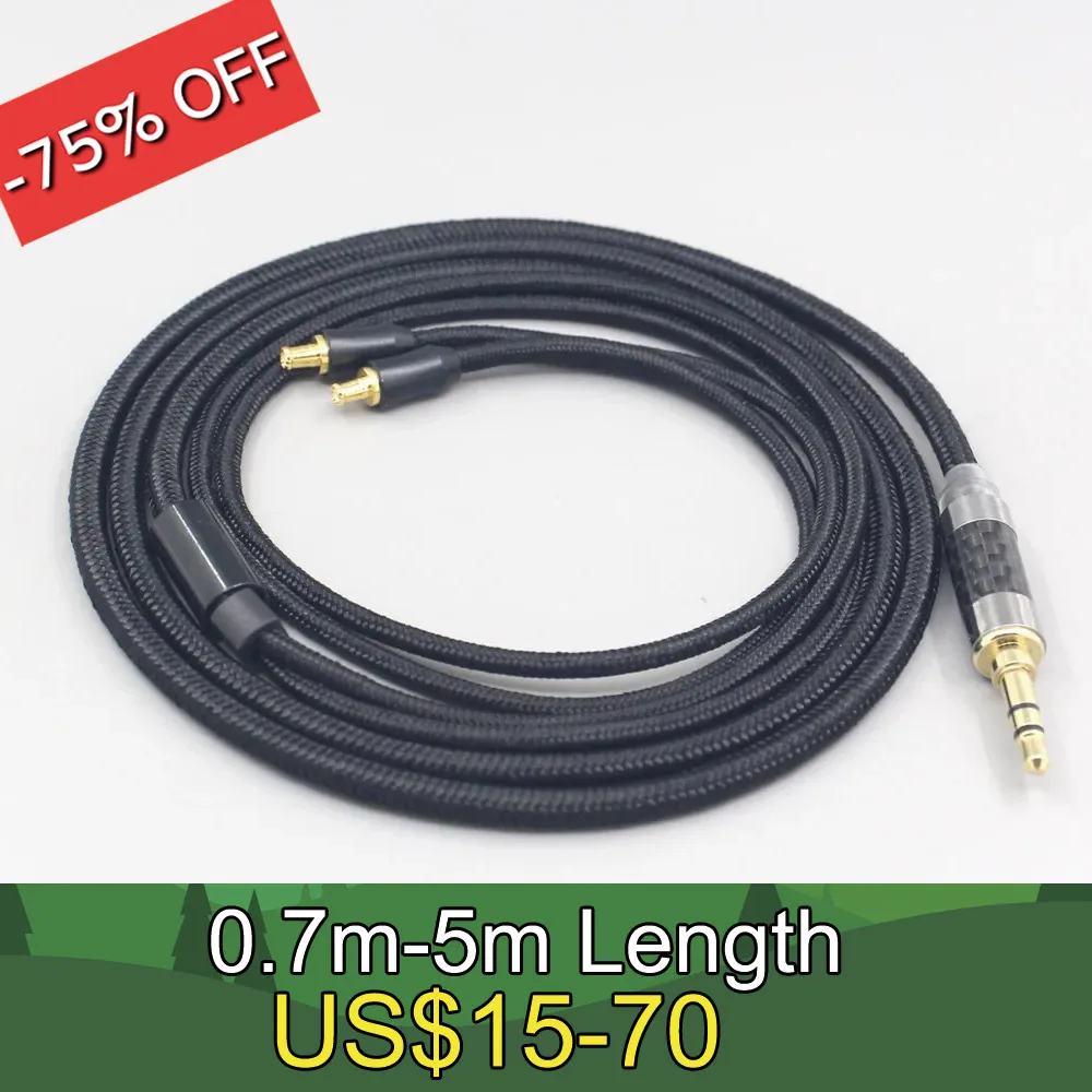 

2.5mm 4.4mm Super Soft Headphone Nylon OFC Cable For Audio Technica ath-ls400 ls300 ls200 ls70 ls50 e40 e50 e70 312A Ear LN00752