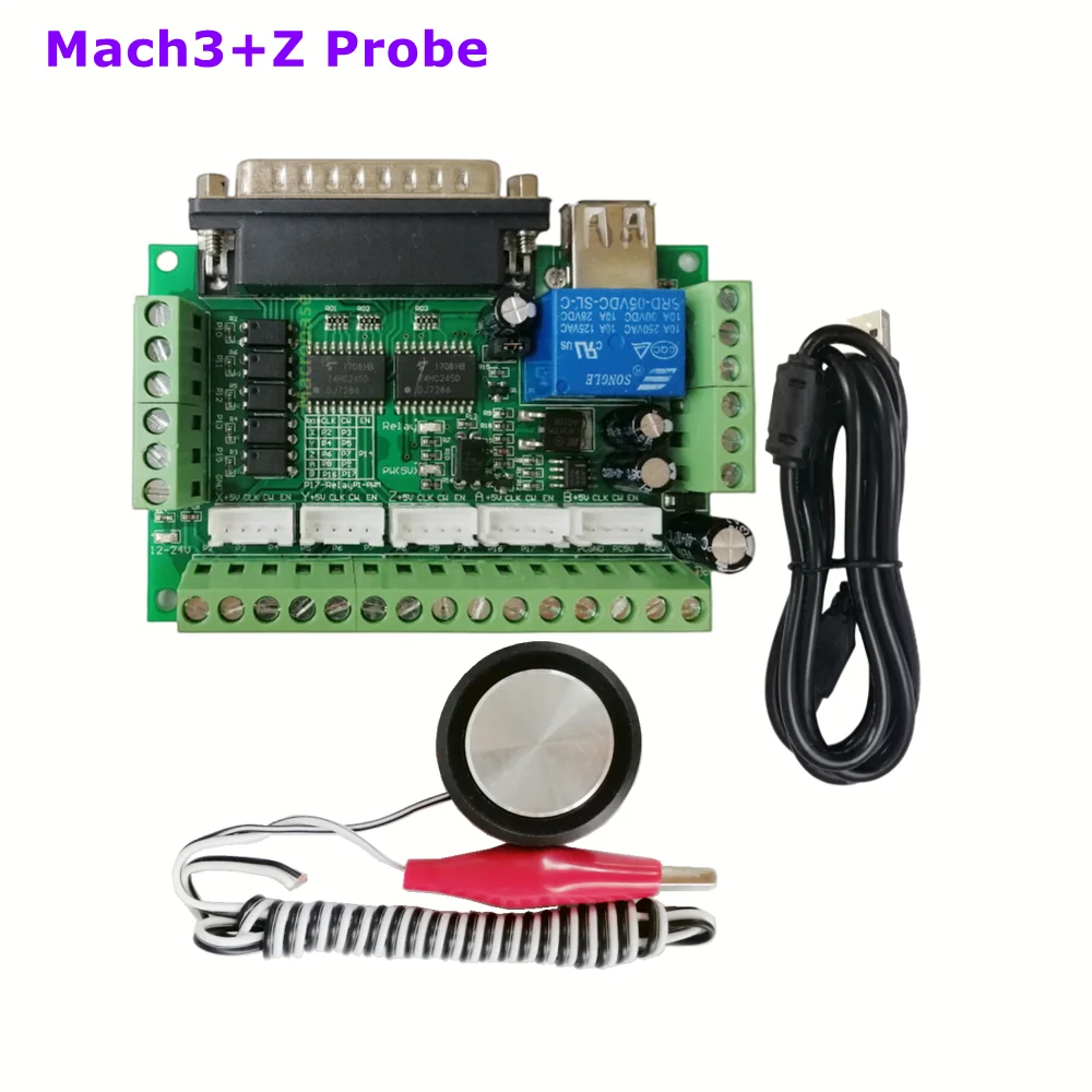 Mach3 Interface CNC 5 Axis motion Controller Breakout Board Router Mill Plasma 
