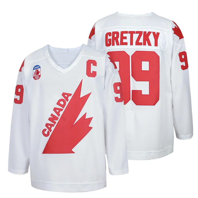 1991 Coupe Team Canada Cup 99 Gretzky Retro Hockey Jersey ice hockey jerseys