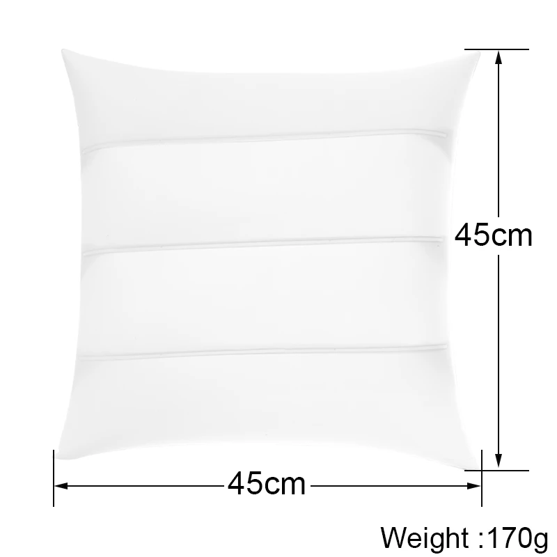 1PC Standard Pillow Cushion Core Inflatable Cushion Core Inner PP Soft Throw Seat Pillows interior Car Home Decor White 45X45cm 
