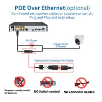 Caméra IP POE 4K 8MP Audio H.265 Onvif grand Angle 2.8mm AI couleur Vision nocturne maison CCTV vidéo Surveillance sécurité 3