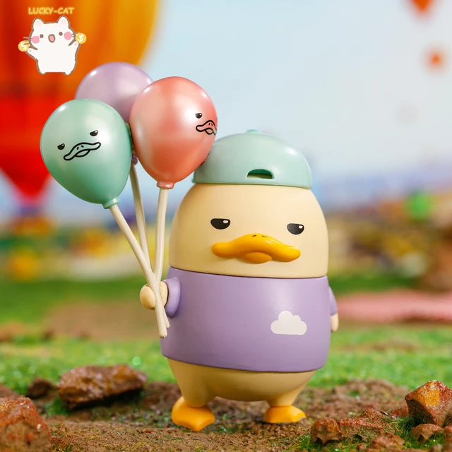 POPMART Duckoo  Flying Series Blind Box Funny Duck Cute Animal Designated Style Kawaii Anime Figures Birthday Gift Constellation 3