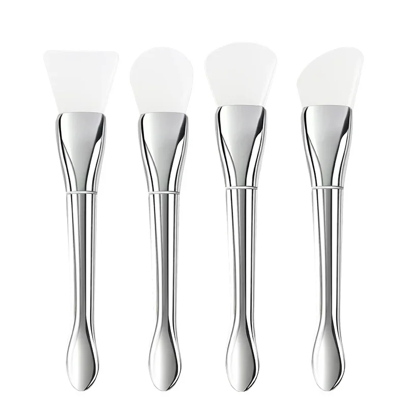 New Silicone Facial Mask Brush Soft Head with Scraper Integrated Dual-use Mud Film Brush DIY Film Adjusting Beauty Tool Beauty 6