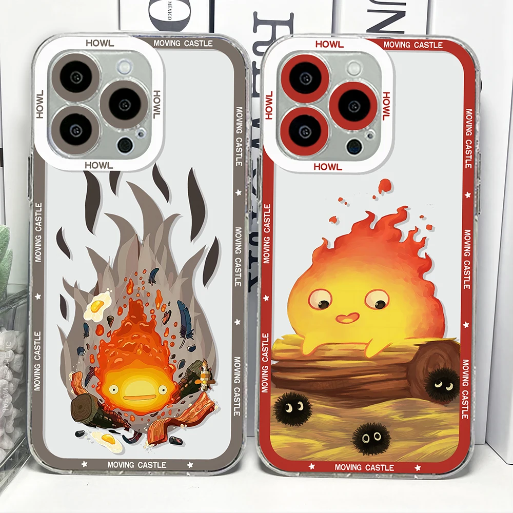 Clear Soft TPU Motion Phone Case with Howl's Design